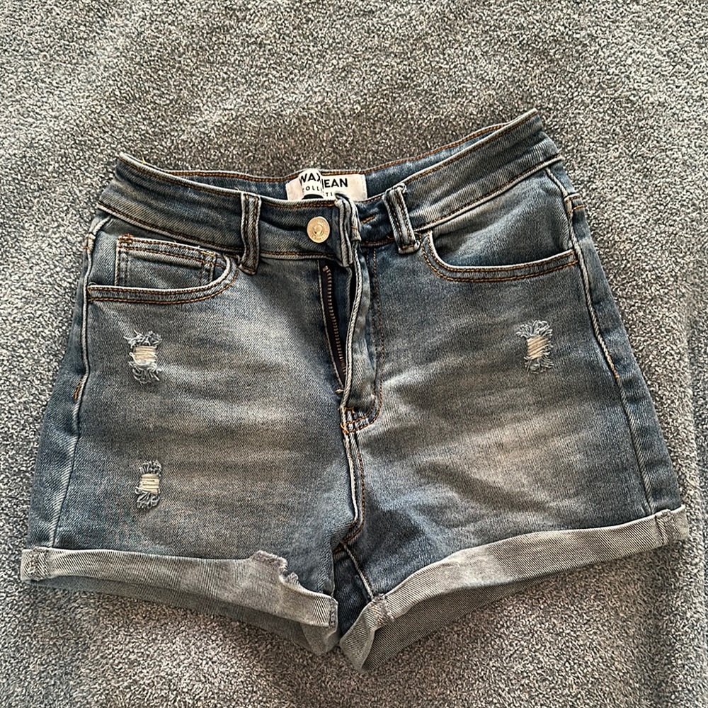 Women's Distressed Denim Shorts